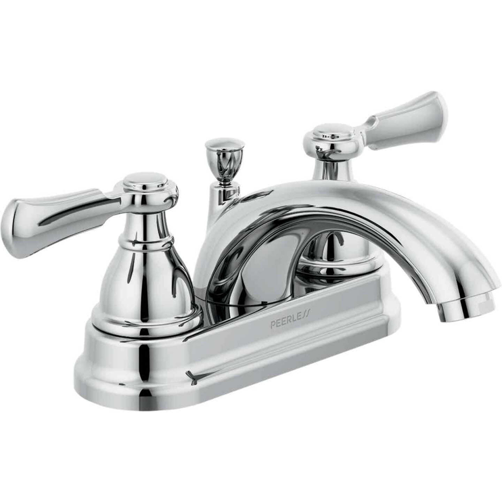 Peerless Elmhurst Chrome Dual Handle Lever 4 In. Centerset Teapot